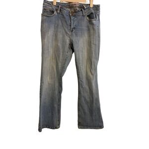 Faded Glory Jeans Women's Stretch Bootcut Light Wash 14 Petite